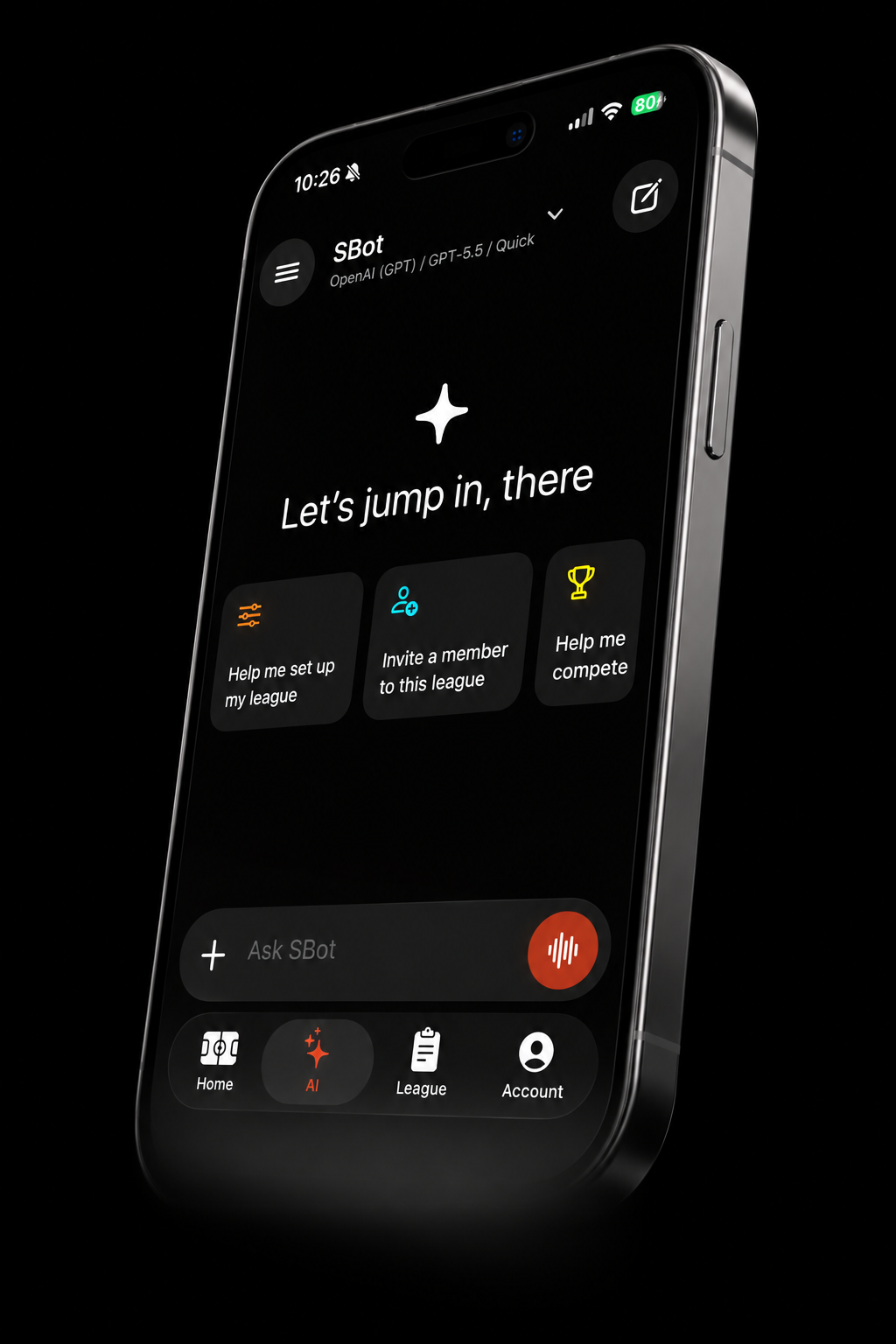 SBot Labs AI interface
